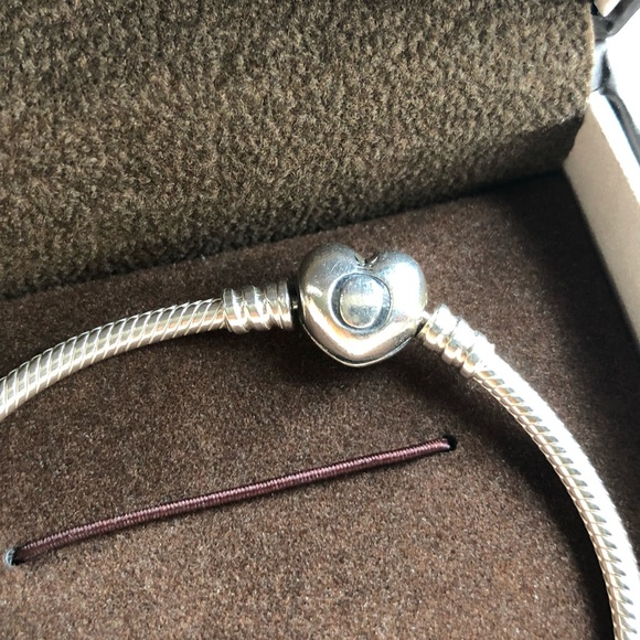 Authentic Pandora Bracelet with 4 Pandora Charms - Picture 6 of 13